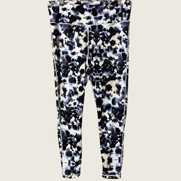Mono b Inkblot Kaleidoscope Full Length Leggings Size 2XL - Picture 1 of 10
